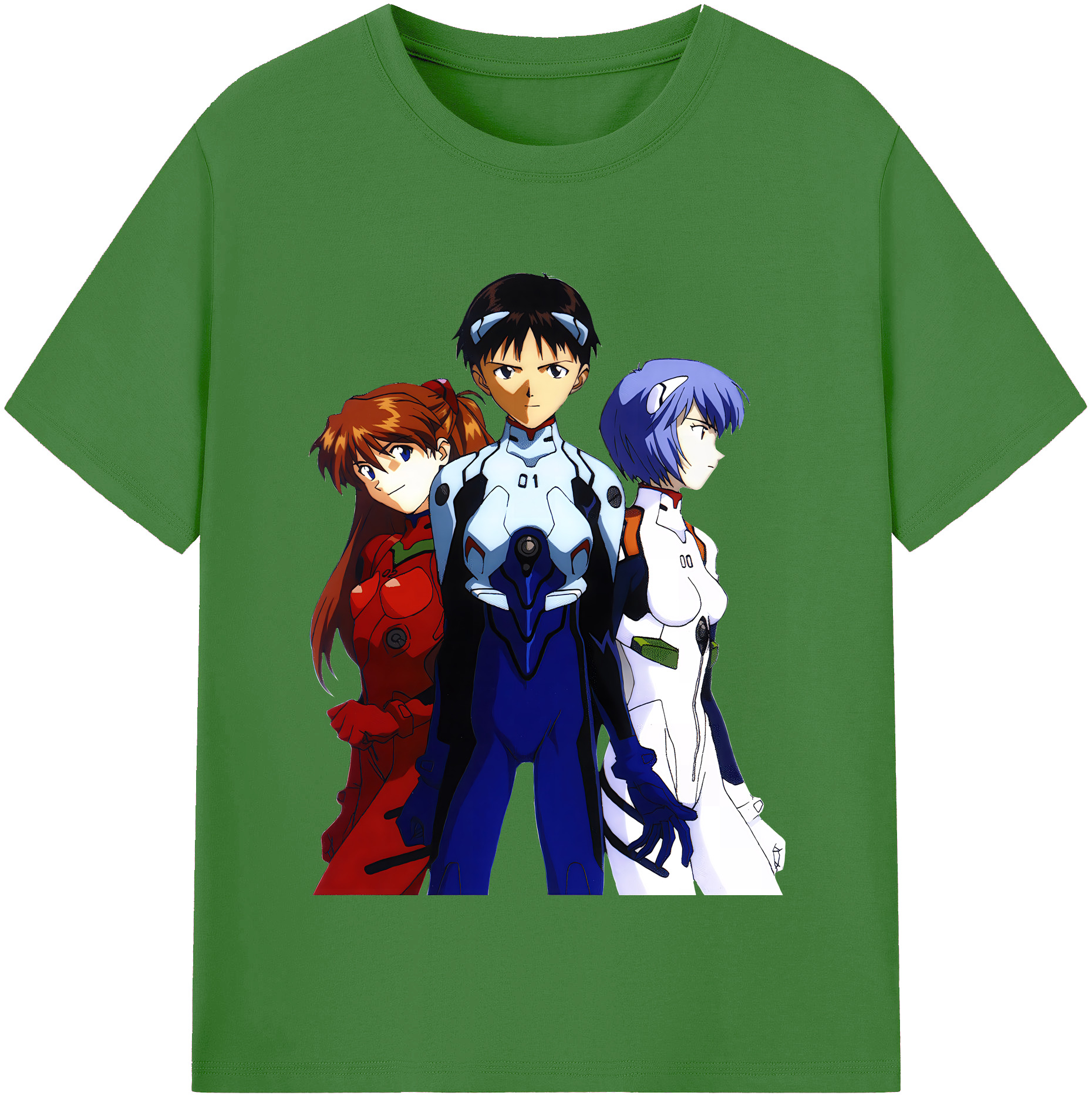（画像用） EVA 新世紀エヴァンゲリオン レディースカジュアルプリントTシャツ（綿100％）